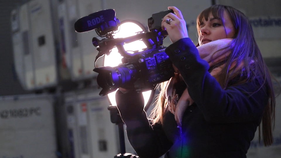 Producer Director Kela Kay on a video shoot